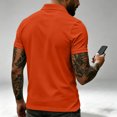 thumbnail image 5 of Fabrcox Men's Polo Shirts Short Sleeve 3 Button Collared Shirt Men Lightweight Casual Athletic Gym Work Mens Golf Shirts XL, 5 of 6