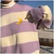 thumbnail image 4 of Mujeres Kawaii Ulzzang College Wind Candy Contraste Rayas Luna Suéter Ropa Zhivalor WMZY-677-2, 4 of 6