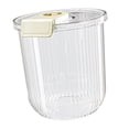 thumbnail image 4 of Contenedor de alimentos secos, dispensador de arroz, contenedor de almacenamiento de arroz para armario, armario, hogar. claro y blanco 11kg, 4 of 9