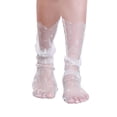 thumbnail image 2 of Siminsem Women Lace Ankle Socks 1 Pairs Ruffle Fishnet Ankle Socks for Ladies Sheer Mesh Breathable Hollow Out Dress Stockings See-Through Elastic Summer Socks Lace Trim Frilly, White, One Size, 2 of 3