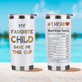 thumbnail image 5 of Gifts for Mom From Daughter Mom Birthday Gifts From Son Best Gifts for Mothers Day 20oz Funny Mom Cup Christmas Presents for Mother From Favorite Child Kids Travel Tumbler With Lid Straw, 5 of 6