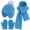 Blue-1, variant on FZ FANTASTIC ZONE Toddler Kids Winter Hats Mittens Gloves Scarf with Warm Ear Flaps Pom Pom Baby Beanie for 0-6 12 Months 1 2 3 4 Year Old Girls Boys Gifts