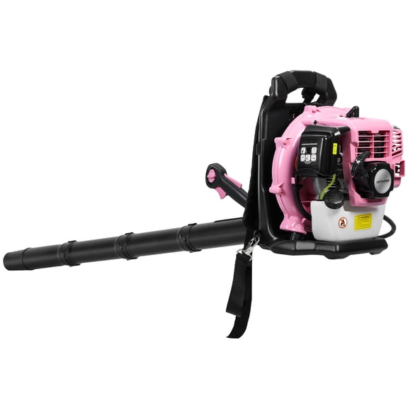 Hzsb Leaf Blower, 52CC 2-Stroke Backpack Gas Leaf Blower, Backpack Blower, Gas Blower, Up to 550 CFM, Powerful Clearing, for Lawn Care Yard Dust Debris (Pink)