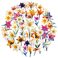thumbnail image 2 of Realistic Flower Stickers, Waterproof Flower Sticker for Water Bottle Laptop Phone Cases Planner Skateboard Luggage Helmet Party Favor Decor, Ideal for Adults Teens Teacher Rewards, 2 of 9