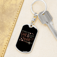 thumbnail image 6 of Search Me God Psalm 139:23 Stainless Steel or 18k Gold Premium Swivel Dog Tag Keychain, 6 of 9