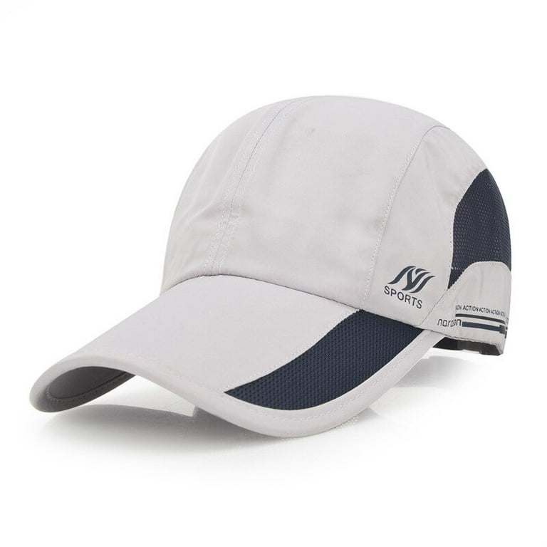 Men Quick Dry Baseball Cap Adjustable Sun Hat Lightweight