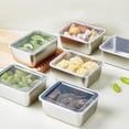 thumbnail image 5 of 6-Piece Stainless Steel Meal Prep Containers, Leakproof Airtight Lids, Stackable Structure, Freezer Safe Build, for Refrigerator Fruit Storage, Leftover Food Keeping, and, 5 of 9
