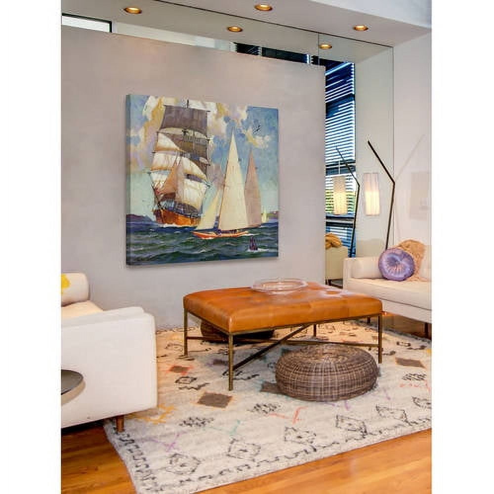 Marmont Hill - "Busy Waterway" Painting Print on Wrapped Canvas