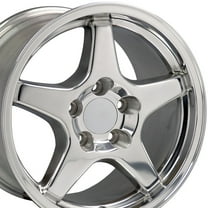 17 inch Rim fits 97-04 Chevy Corvette Front ZR1 Polished Wheel Direct Fit
