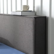 Zinus Finley 34 Upholstered Platform Bed with Lifting Storage, Full
