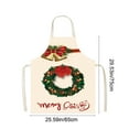 thumbnail image 3 of HomeKingdee Christmas Aprons Red Holiday Kitchen Cooking Apron Adults Buffalo Plaid Apron for Baking Gardening, 3 of 6