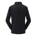 thumbnail image 3 of Blusa y camisa de manga larga con cuello vuelto para hombre, estilo casual, color liso, bolsillos cargo, botones y cremallera, blusa de manga larga con cuello vuelto, blusa de poliéster para hombre, 3 of 3