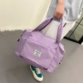 thumbnail image 3 of Bolso de hombro de tela Oxford impermeable para mujer bolsa plegable Ehuebsd de gran capacidad para entrenamiento viaje gimnasio acampada al aire libre senderismo, 3 of 9