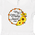 thumbnail image 4 of Inktastic My Mimi Loves Me with Sunflower Wreath Girls Baby Dress, 4 of 5