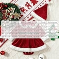 thumbnail image 3 of KPOPLK Santa Baby Girl Christmas Dress Bodysuit 3 6 9 12 Months Holiday Infant Girls Long Sleeve Cute Bubble Romper Matching Hat Outfit(Red,12-18 Months), 3 of 8