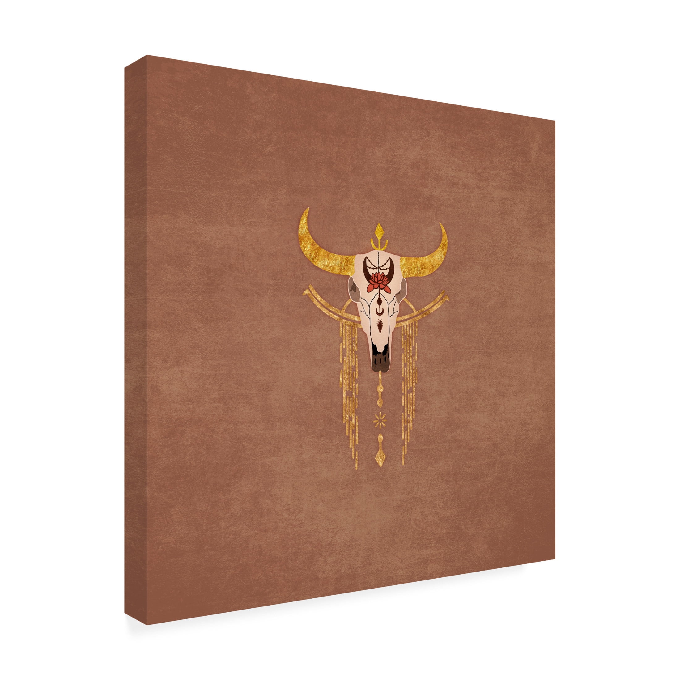 Trademark Fine Art Emel Tunaboylu  Skull01 Horizontal Canvas Wall Art