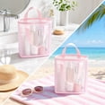 thumbnail image 6 of Msgweeeg Clothes Storage Bag Moving Bags Heavy Duty Nylon Mesh Makeup Bag Portable Travel Cosmetics Storage Bag Mesh Wash Storage Bag, 6 of 7