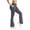 Dark Gray, variant on Women Flare Leggings with Pockets Comfy Yoga Pants High Waist Tummy Control Bootcut Workout Flared Leggings XL