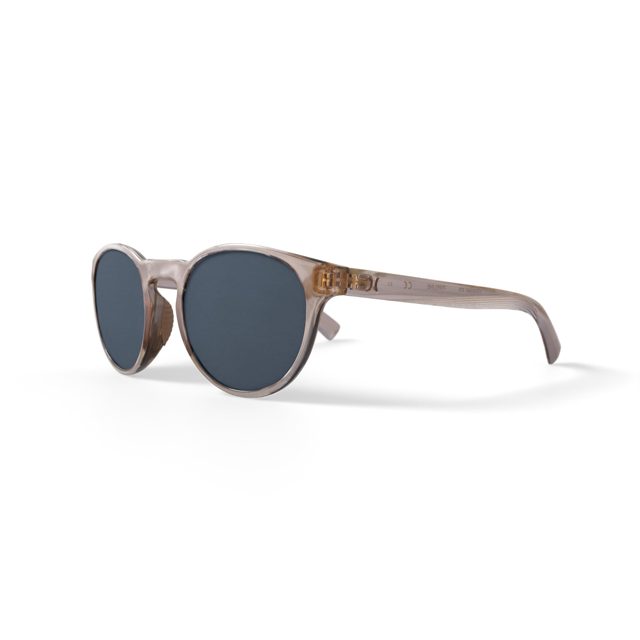 Hurley Men's Rx'able Sport Polarized Sunglasses, HSM3009PWM Crest, Nude/Crystal, 51-21-140, with Case