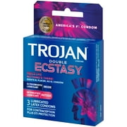 الواقي الذكري المزدوج النشوة TROJAN 3 ea (1pack)