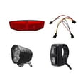 thumbnail image 4 of Electric Bike Front Light Rear Light DK226 Switch Cable Bicycle LED Light Set, 4 of 10