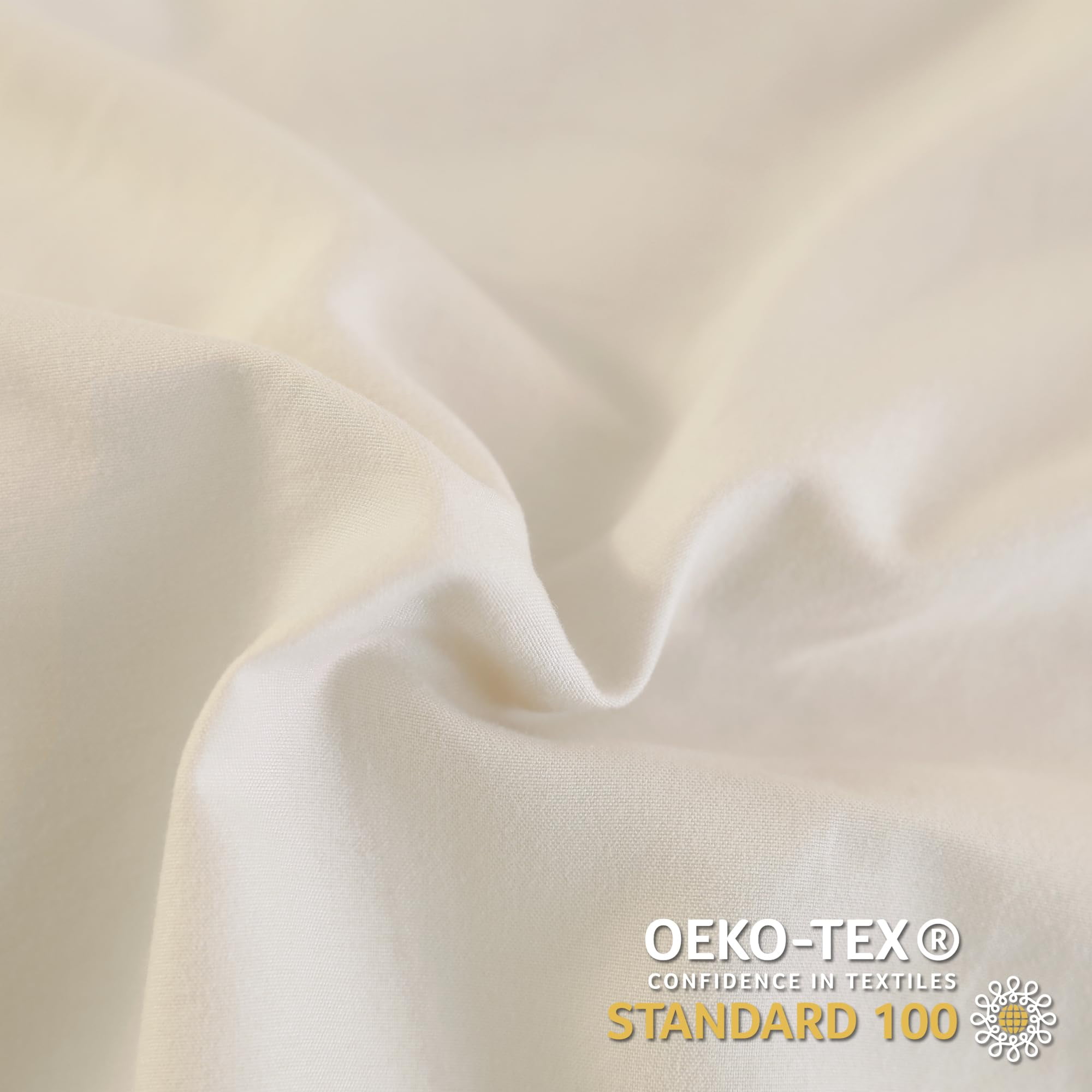 ANGENIA Beige Comforter Set Full Size, 3 Pieces Cream Ruffle Comforter Full, All Season Farmhouse Soft Lightweight Fluffy Microfiber Bed Set (79"x90" Comforter & 2 Pillowcases)
