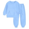 thumbnail image 5 of Dnhxils Girls Athletic Sets Kids Two Piece Outfits Long Sleeve Pullover Sweatpants with Pockets for Teen Girls Fall Sports Clothes, 5 of 9