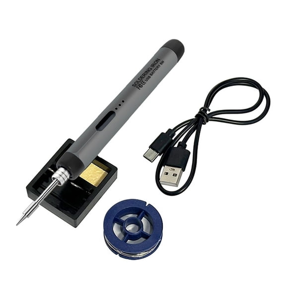 5V Fast Charging Lithium Built-in Wireless Soldering Iron Set Portable Repair Welding Tools Gray
