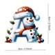 thumbnail image 1 of Adorno Colgante de Acrílico 2D con Forma de Muñeco de Nieve Navideño | Colgante Personalizado para Árbol de Navidad con 3 Opciones de Cinta | Decoración con Nombre Personalizado para Niños, Regalos,, 1 of 1