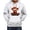 White, variant on Zhanqunnn Men's Autumn And Winter Hoodie With Floral Cattle Print Hooded Sweatshirt Shoulder Down Long Sleeved Sweatshirt Top Men Hoodies Pullover, Size XXXL