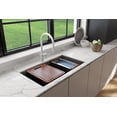 thumbnail image 4 of Bocchi 1616-505-0126 Baveno Lux 33-3/4" Undermount Single Basin Granite Kitchen Sink -, 4 of 7