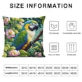 thumbnail image 5 of QZHH Tropical Birds Toucan Throw Pillow Covers Parrots Flowers Leaves Outdoor Decorative Pillows Cushion Cases for Couch Sofa Bed Home Decor, 5 of 5