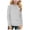 Gray, variant on newwalpole Girls Striped Long Sleeve Shirts Drop Shoulder Casual Fashionable Crewneck Blouse Tee Tops Yellow for Size 14-15 Years