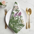 thumbnail image 2 of Spring Botanical Cloth Napkins, Watercolor Floral Flowers Leaves Retro Rustic Washable and Reusable Dinner Napkins Set of 6, Table Napkin for Kitchen Party Birthday Wedding Hotel Housewarming 20"x20", 2 of 9