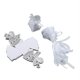 thumbnail image 1 of 50pcs Cartoon Girl Wedding Favor Boxes Hollow Out Craft Paper Box for Gifts Candy Sweets (White), 1 of 2