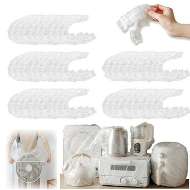100Pcs Disposable Clear Kitchen Appliance Covers, 31.5in Kitchen Small Appliance Dust Cover, Elastic Small Appliance