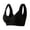 *Black, variant on Women's Ribbed Seamless Wireless Bralette,Ladies' Scalloped V-Neck Wide Strap Comfort Bra,Soft Support Everyday Wirefree Bra For Women,Coffee,S-2XL
