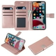 thumbnail image 2 of Leather Flip Wallet Case, 6 Card Slots, Cash Pocket, Magnetic Lock Cover for iPhone 13 Pro Max 6.7 inch, 2 of 8