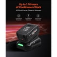 thumbnail image 3 of Cordless Impact Wrench with Brushless Motor, 280 ft-lbs Torque, 4000mAh Battery, 3 Speeds, for Auto Repair Construction, 3 of 12