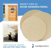 Woodpeckers Wood Circles 24 inch, 1/8 Inch Thick, Birch Plywood Discs, Pack of 1 Unfinished Wood Circles for Crafts, Wood Rounds