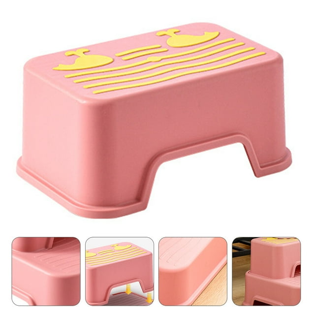 OUNONA 1Pack Potty Stool for Toddlers Non-slip Kids Toilet Step Plastic Stool