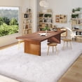 thumbnail image 4 of Janvonne 6x9 Red Fluffy Shag Area Rug, Ultra Soft Plush Fuzzy Shaggy Carpet for Living Room Bedroom, Non-Slip Floor Rug for Kids Girls Room Nursery, Cozy Indoor Home Decor, 4 of 8
