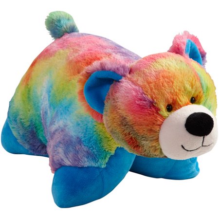 tie dye bear pillow pet