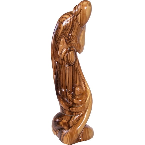 Holy Land Market Olive Wood Holy Family Statue (8.4 Inches)