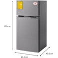 thumbnail image 3 of Frigobar Refrigerador 80 Litros con Congelador, Gris, Mini Bar Compacto, Silencioso y Ahorrador Ideal para Oficina, Recamara y Hotel, 3 of 8