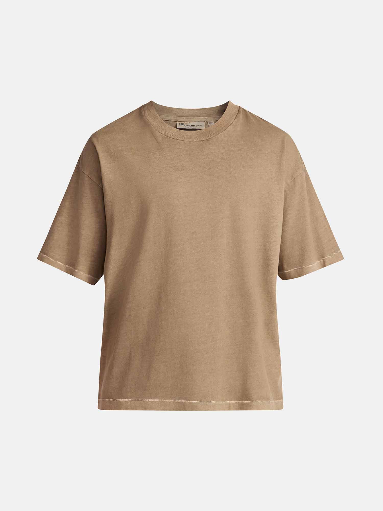 No Boundaries Cotton Oversized Cropped Tee with Short Sleeves, Men's and Big Men's XS-5XL