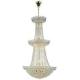 thumbnail image 1 of Vesper 27 light Gold Chandelier Clear Royal Cut Crystal, 1 of 3