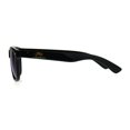 thumbnail image 3 of Kids Color Mirror Boys Black Plastic Horn Rim Hipster Sunglasses Blue, 3 of 3
