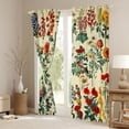thumbnail image 3 of Manfei Retro Rustic Flower Curtains Pack of 2 (42x84 Each),Natural Plant Curtains Blackout,Vintage Country Floral Bedroom Curtains For Girls Kids,Super Cozy Room Decor, 3 of 6