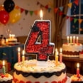 thumbnail image 6 of Btomtd Halloween Number Candles, 3 Inch Numeral Cake Topper Candle with Spider Web Decor for Spooky Party Cake, 4, 6 of 9